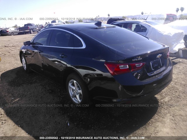 1G1ZB5ST0JF263814 - 2018 CHEVROLET MALIBU LS შავი ფოტო 3