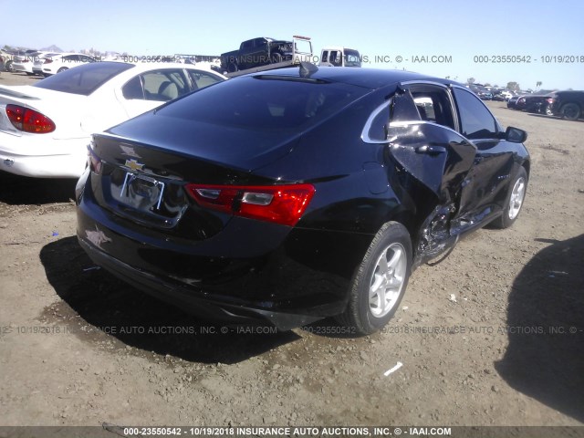 1G1ZB5ST0JF263814 - 2018 CHEVROLET MALIBU LS შავი ფოტო 4
