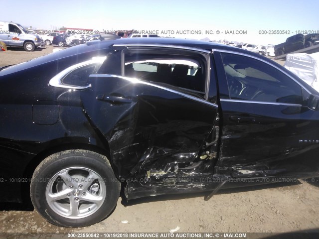 1G1ZB5ST0JF263814 - 2018 CHEVROLET MALIBU LS შავი ფოტო 6