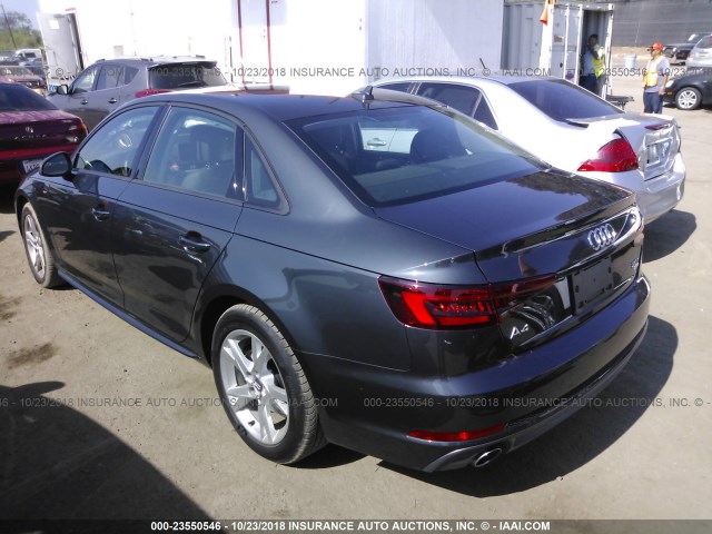 WAUKMAF48JA066530 - 2018 AUDI A4 ULTRA PREMIUM GRAY photo 3