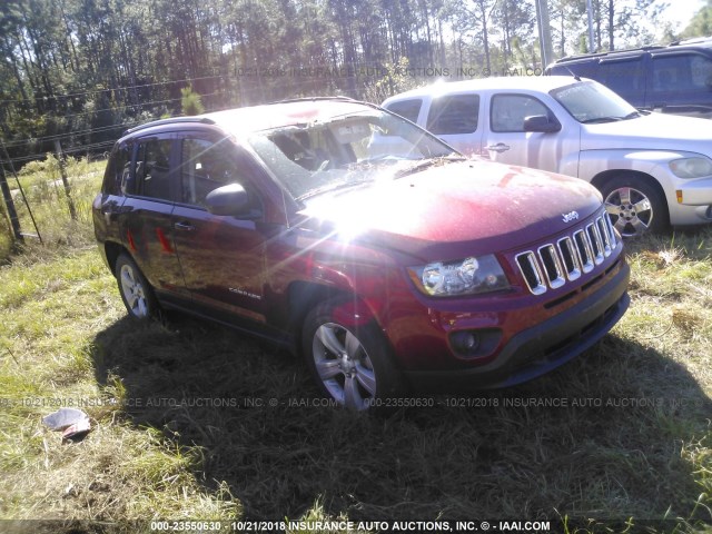 1C4NJCBA7HD148810 - 2017 JEEP COMPASS SPORT RED photo 1