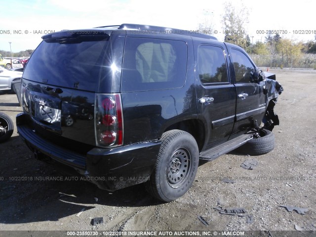 1GKFK63897J201283 - 2007 GMC YUKON DENALI BLACK photo 4