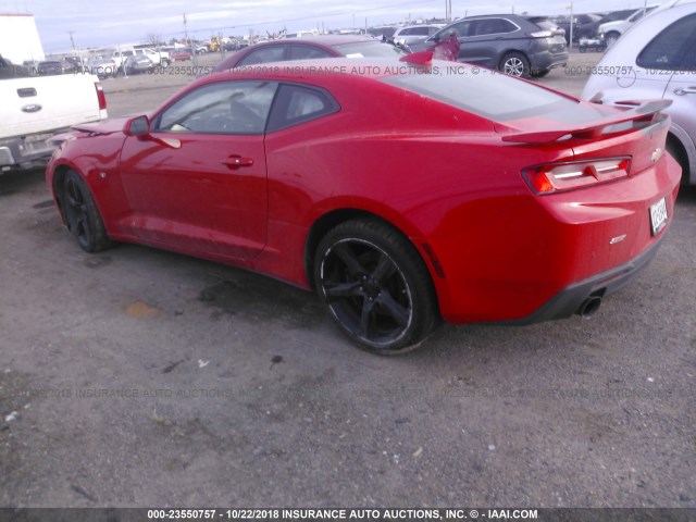 1G1FH1R72J0104444 - 2018 CHEVROLET CAMARO SS RED photo 3