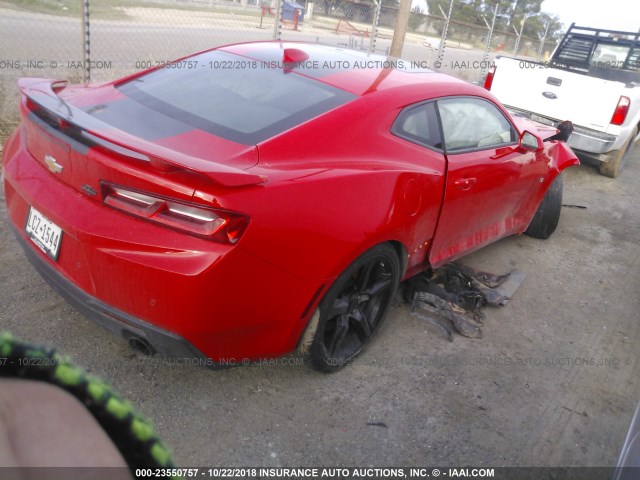 1G1FH1R72J0104444 - 2018 CHEVROLET CAMARO SS RED photo 4