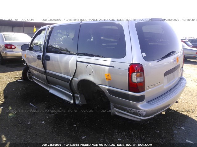 1GBDX23E33D285312 - 2003 CHEVROLET VENTURE INCOMPLETE SILVER photo 3