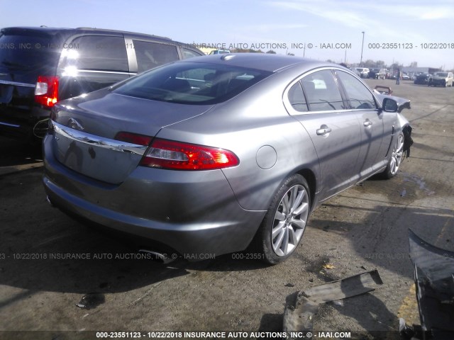 SAJWA0GB7BLS20415 - 2011 JAGUAR XF PREMIUM GRAY photo 4