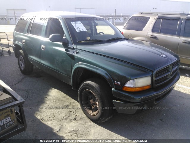 1B4HS28Y8WF130646 - 1998 DODGE DURANGO GREEN photo 1