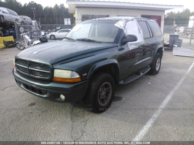 1B4HS28Y8WF130646 - 1998 DODGE DURANGO GREEN photo 2