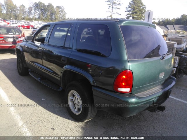 1B4HS28Y8WF130646 - 1998 DODGE DURANGO GREEN photo 3