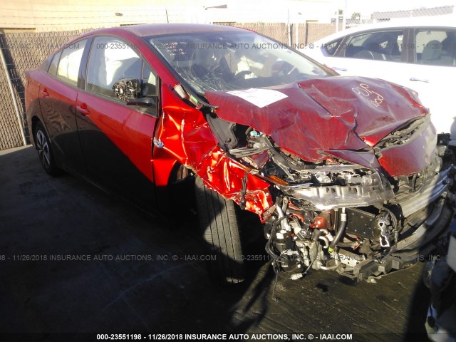 JTDKARFP7H3030315 - 2017 TOYOTA PRIUS PRIME  红色 照片 1