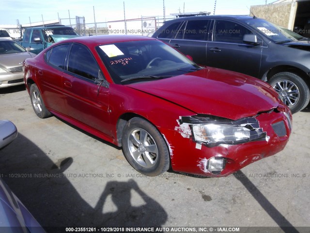 2G2WP552081100357 - 2008 PONTIAC GRAND PRIX RED photo 1