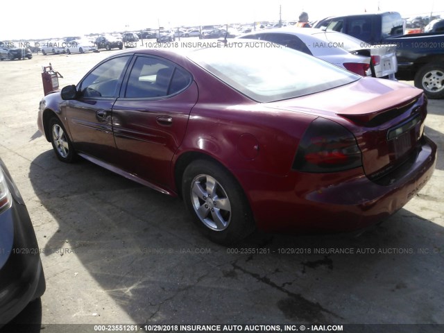 2G2WP552081100357 - 2008 PONTIAC GRAND PRIX RED photo 3