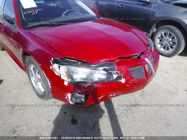 2G2WP552081100357 - 2008 PONTIAC GRAND PRIX RED photo 6