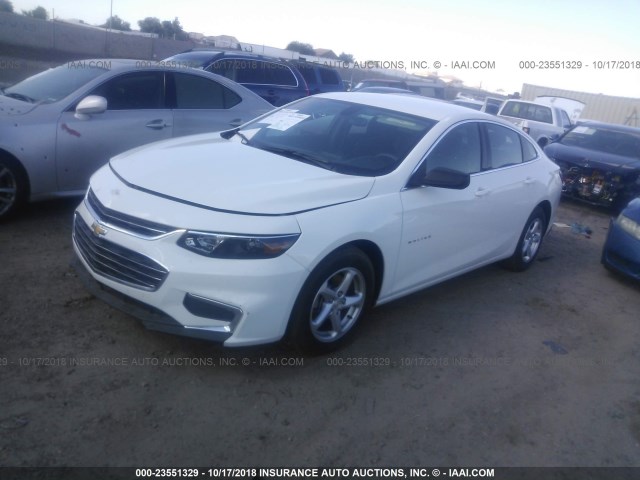 1G1ZB5ST0JF183459 - 2018 CHEVROLET MALIBU LS 白色 照片 2
