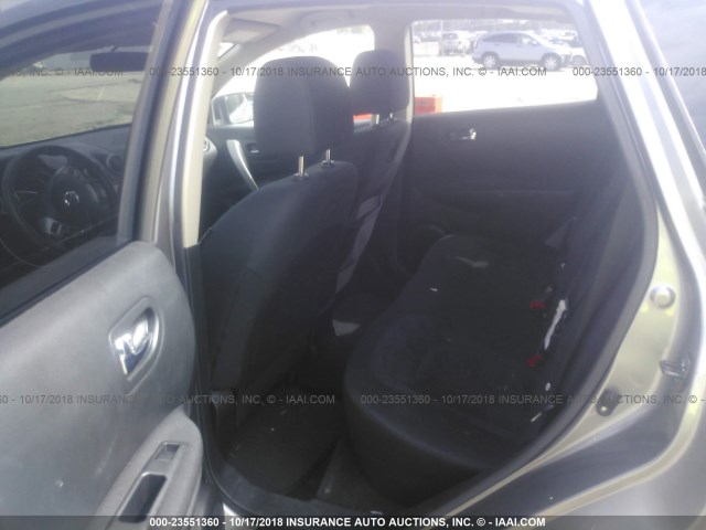 JN8AS5MT5AW011952 - 2010 NISSAN ROGUE S/SL/KROM SILVER photo 8