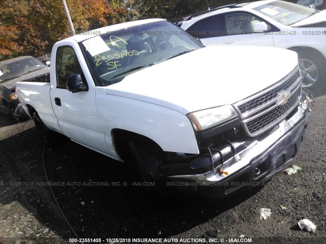 1GCEC14X26Z115486 - 2006 CHEVROLET SILVERADO C1500 WHITE photo 1