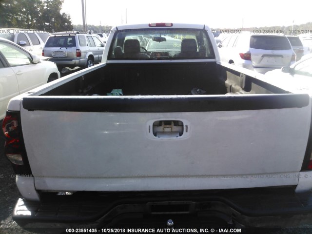 1GCEC14X26Z115486 - 2006 CHEVROLET SILVERADO C1500 WHITE photo 8