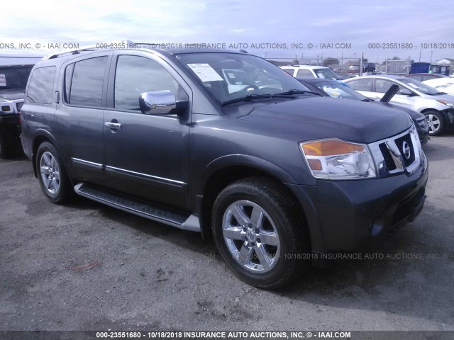 5N1BA0NE4BN604937 - 2011 NISSAN ARMADA PLATINUM SILVER photo 1