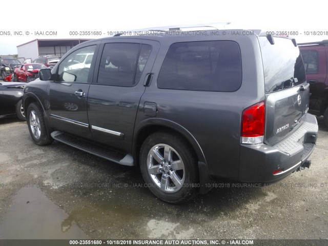 5N1BA0NE4BN604937 - 2011 NISSAN ARMADA PLATINUM SILVER photo 3