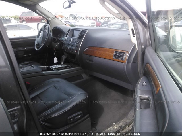 5N1BA0NE4BN604937 - 2011 NISSAN ARMADA PLATINUM SILVER photo 5