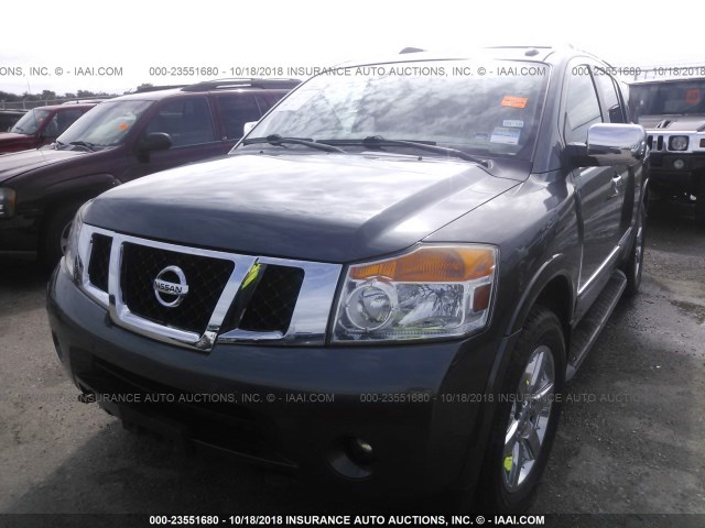 5N1BA0NE4BN604937 - 2011 NISSAN ARMADA PLATINUM SILVER photo 6