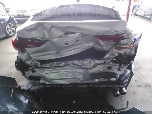 KMHD04LB7JU527688 - 2018 HYUNDAI ELANTRA SPORT SILVER photo 6