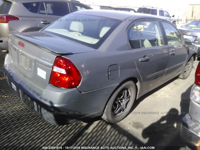 1G1ZT58N88F119430 - 2008 CHEVROLET MALIBU LT/CLASSIC GRAY photo 4