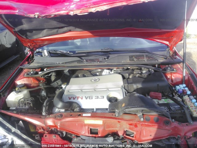 4T1FA38P97U125457 - 2007 TOYOTA CAMRY SOLARA SE/SLE Qırmızı foto 10