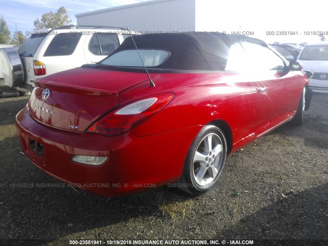 4T1FA38P97U125457 - 2007 TOYOTA CAMRY SOLARA SE/SLE Qırmızı foto 4