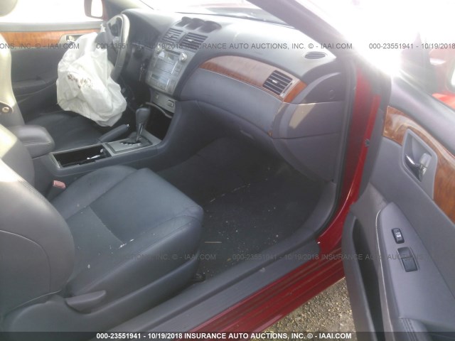 4T1FA38P97U125457 - 2007 TOYOTA CAMRY SOLARA SE/SLE Qırmızı foto 5