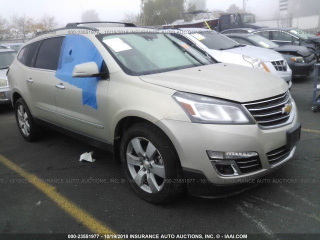 1GNKVJKD8FJ270670 - 2015 CHEVROLET TRAVERSE LTZ SILVER photo 1