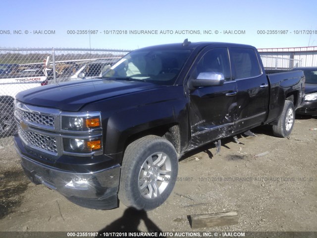 3GCPCSEC4FG449299 - 2015 CHEVROLET SILVERADO C1500 LTZ GRAY photo 2