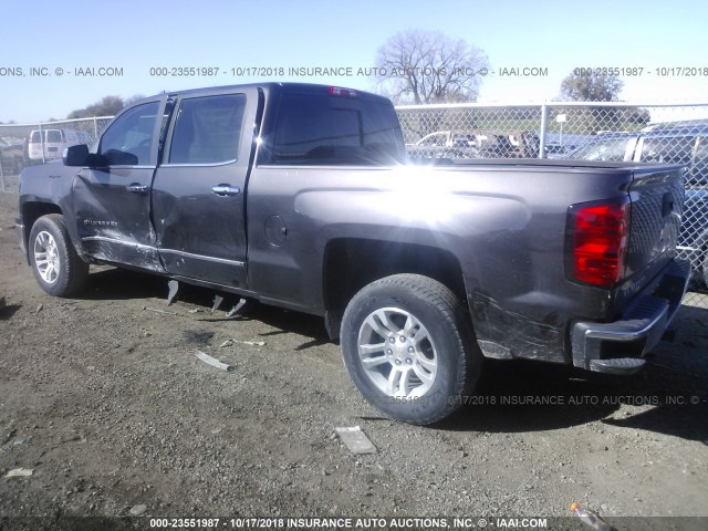 3GCPCSEC4FG449299 - 2015 CHEVROLET SILVERADO C1500 LTZ GRAY photo 3