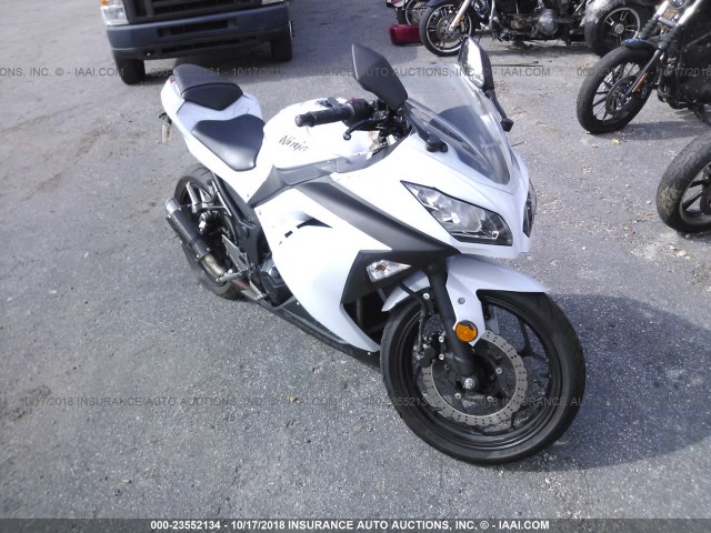 JKAEX8A14DDA03695 - 2013 KAWASAKI EX300 A WHITE photo 1