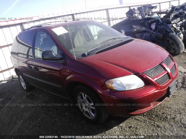 1D4GP25333B195791 - 2003 DODGE CARAVAN SE RED photo 1