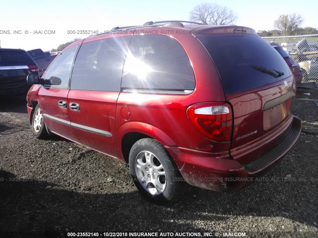 1D4GP25333B195791 - 2003 DODGE CARAVAN SE RED photo 3