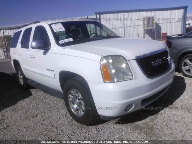 1GKFC13087J137098 - 2007 GMC YUKON WHITE photo 1