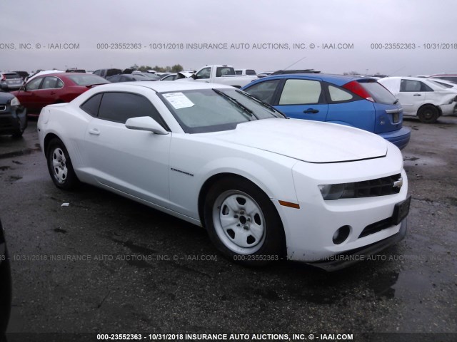 2G1FA1E31D9182523 - 2013 CHEVROLET CAMARO LS WHITE photo 1