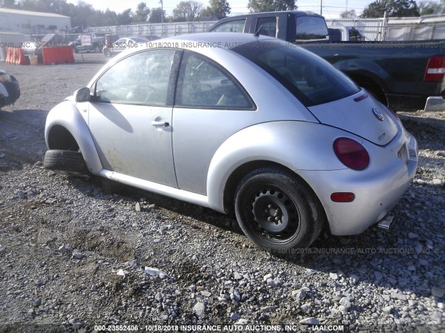 3VWBS21C11M418800 - 2001 VOLKSWAGEN NEW BEETLE GL SILVER photo 3