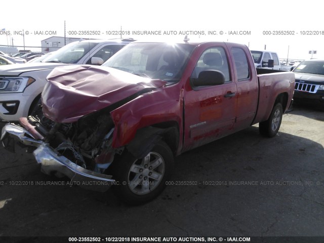 1GTR1VE04CZ160456 - 2012 GMC SIERRA C1500 SLE RED photo 2