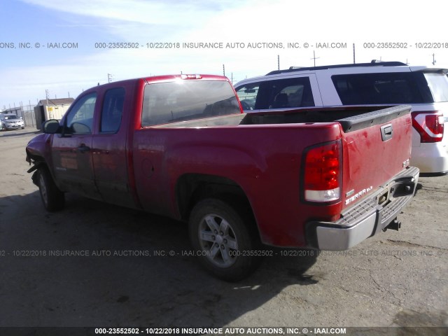 1GTR1VE04CZ160456 - 2012 GMC SIERRA C1500 SLE RED photo 3