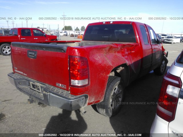 1GTR1VE04CZ160456 - 2012 GMC SIERRA C1500 SLE RED photo 4