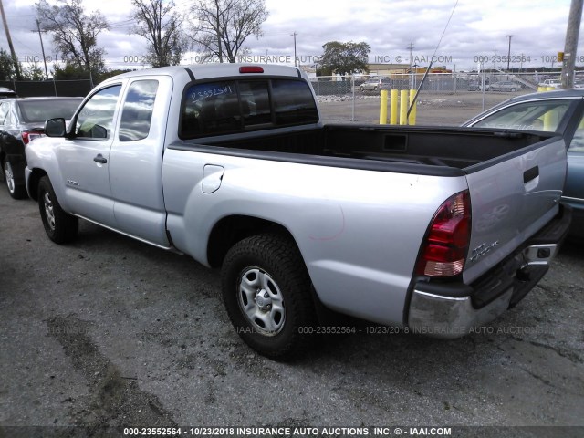 5TETX22N46Z281838 - 2006 TOYOTA TACOMA ACCESS CAB ვერცხლისფერი ფოტო 3