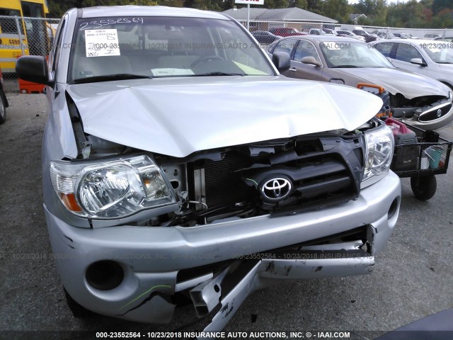 5TETX22N46Z281838 - 2006 TOYOTA TACOMA ACCESS CAB ვერცხლისფერი ფოტო 6