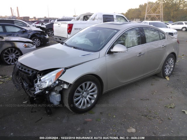 2G4GS5EV5D9248729 - 2013 BUICK REGAL PREMIUM Champagne photo 2