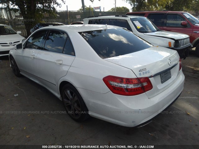 WDDHF5KB7DA735934 - 2013 MERCEDES-BENZ E 350 WHITE photo 3