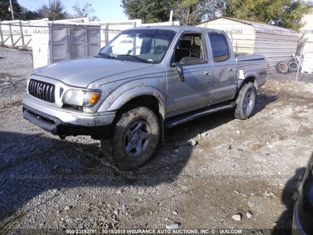 5TEGN92N12Z024100 - 2002 TOYOTA TACOMA DOUBLE CAB PRERUNNER SILVER photo 6