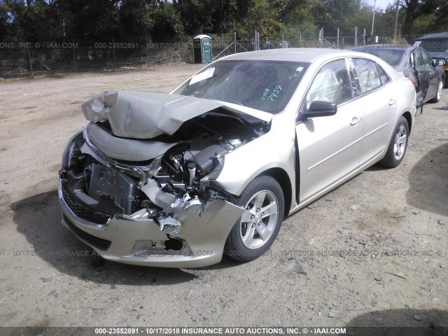 1G11B5SLXFF287459 - 2015 CHEVROLET MALIBU LS ოქროსფერი ფოტო 2