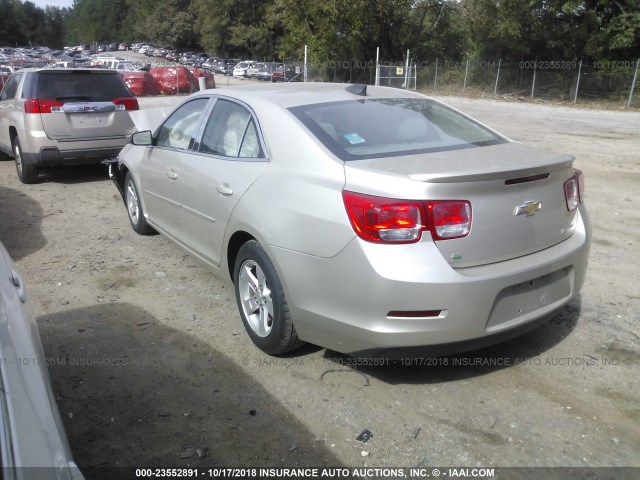 1G11B5SLXFF287459 - 2015 CHEVROLET MALIBU LS ოქროსფერი ფოტო 3