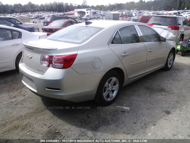 1G11B5SLXFF287459 - 2015 CHEVROLET MALIBU LS ოქროსფერი ფოტო 4